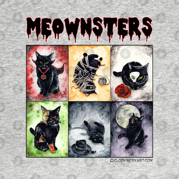 Meownsters - Classic Horror Kittens by Clockwork Art